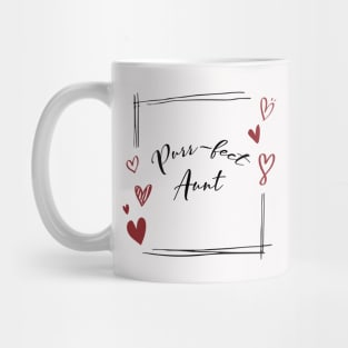 Purr-fect Aunt, Cute personalized gift for aunt Mug